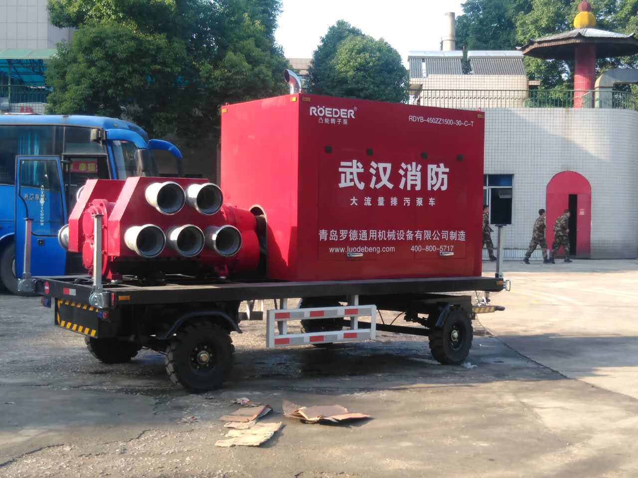 羅德大流量移動(dòng)排污轉子泵車(chē)