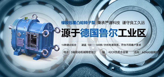 源于德國魯爾工業(yè)區的彈性體包覆凸輪轉子泵. 秉承嚴謹科技，謹守良工久遠